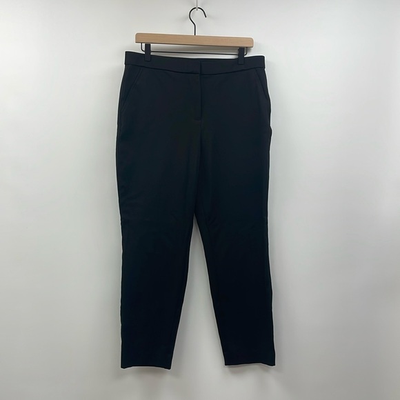 Banana Republic High Rise Trouser Ankle Pant Career Minimalist Black 12 - Picture 2 of 8